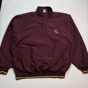 Arizona State Sun Devils Jacket Mens XL Red NCAA Football‎ Campus Drive Pullover